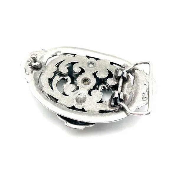 Design Belt Buckle Diver with rhinestone - back