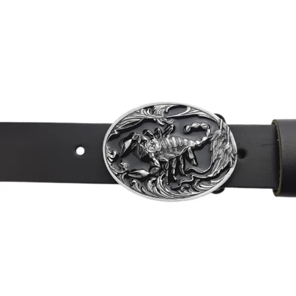 Belt Buckle Scorpion with diamond cut with belt