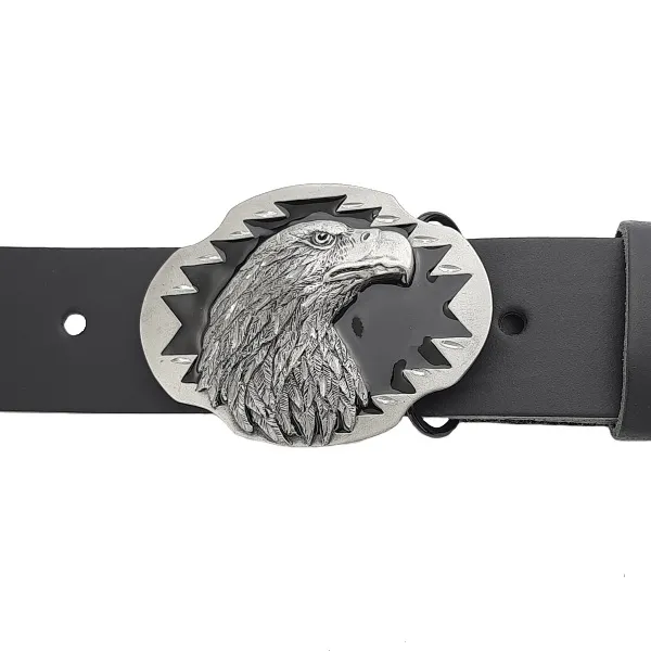 Belt Buckle Eagle Head with belt