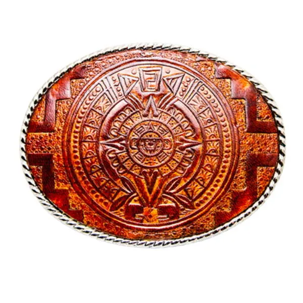 Belt Buckle Maya Sun Disc