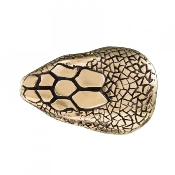 Design Belt Buckle Snake head gold by Umjubelt