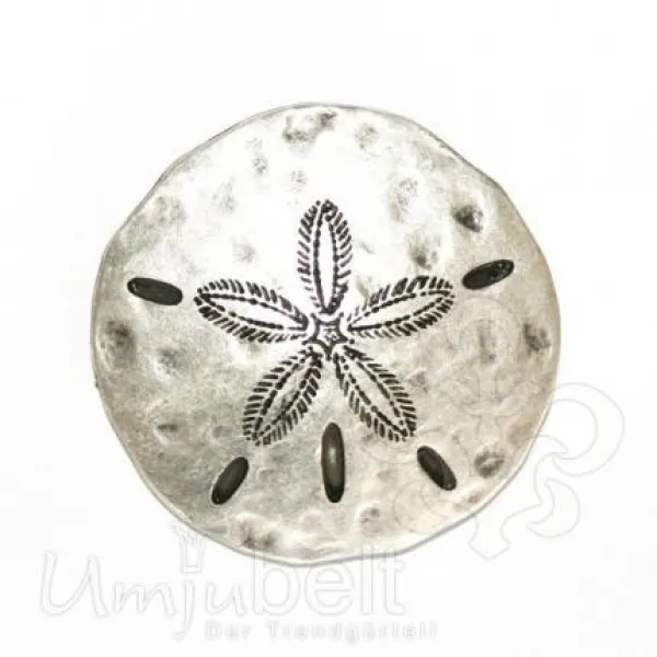 Design Gürtelschnalle Sanddollar silber von Umjubelt