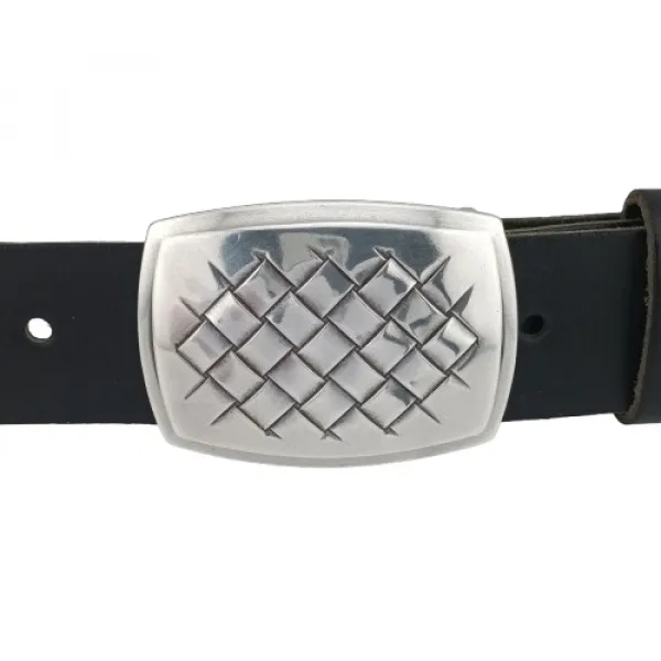 Design Belt Buckle Plaited from Umjubelt - with belt