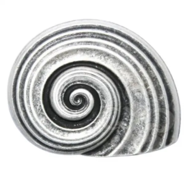 Design Belt Buckle Shell swirl silver from Umjubelt