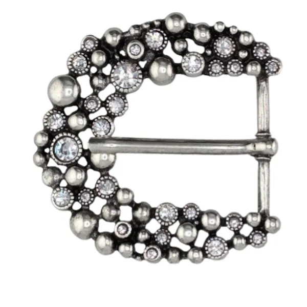 Design Belt Buckle Blossom silver by Umjubelt