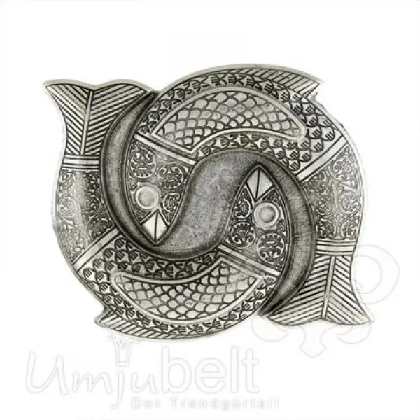 Design Gürtelschnalle Playing Fish von Umjubelt