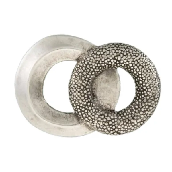 Design Gürtelschnalle Chain Ring Silber von Umjubelt