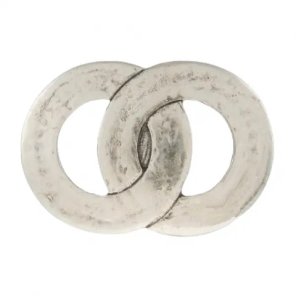 Design Gürtelschnalle Cycle Ring Silber von Umjubelt