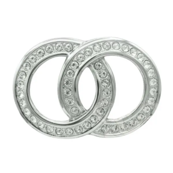 Design Gürtelschnalle Crystal Chain in Silber von Umjubelt