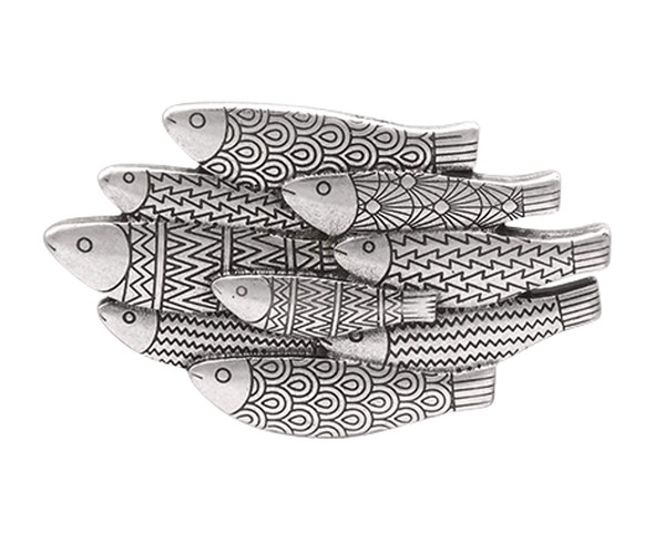 Design-Gürtelschnalle Fish Family | Umjubelt