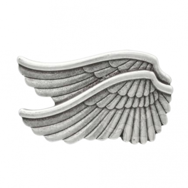 Design Gürtelschnalle Flügel Silber von Umjubelt