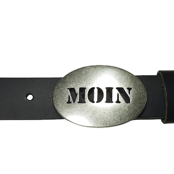 Design-Gürtelschnalle Moin am Gürtel | Umjubelt
