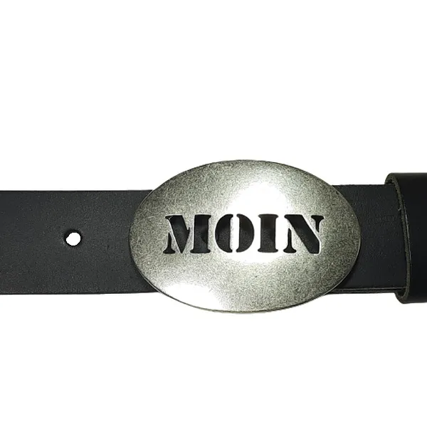 Design-Gürtelschnalle Moin am Gürtel | Umjubelt