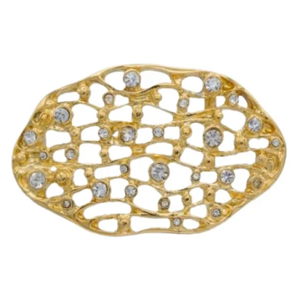 Design Gürtelschnalle Cristalchic in gold von Umjubelt