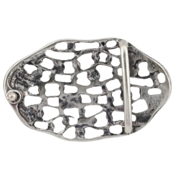 Design Gürtelschnalle Cristalchic in silber von Umjubelt - hinten