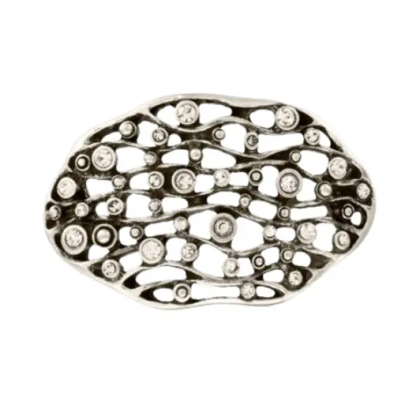 Design Gürtelschnalle Cristalchic in silber von Umjubelt