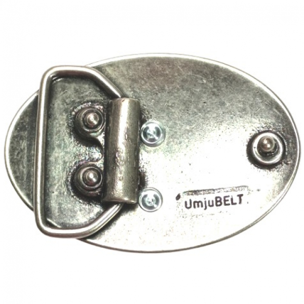 Design-Gürtelschnalle Teufelsherz hinten