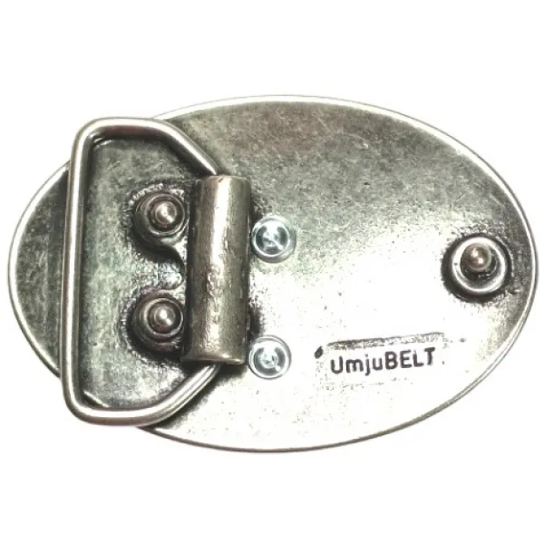 Design-Gürtelschnalle Teufelsherz hinten