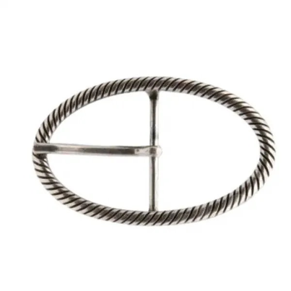 Design-Gürtelschnalle Cable Silber von Umjubelt