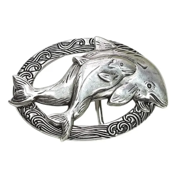 Design Belt Buckle Dolphin School from ByMora