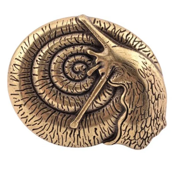 Design Belt Buckle Snail gold from Umjubelt