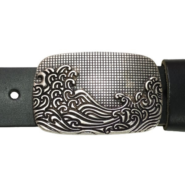 Design Belt Buckle Ocean Wave with belt