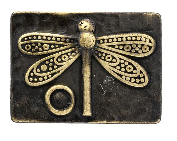 Design Belt Buckle Dragonfly gold from Umjubelt