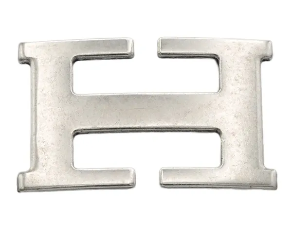 Design Belt Buckle Smile silver matt
