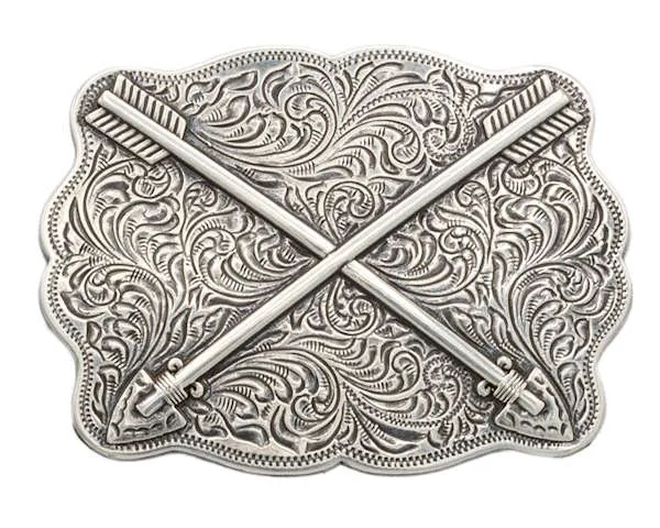 Design Belt Buckle Arrows small silver from Umjubelt