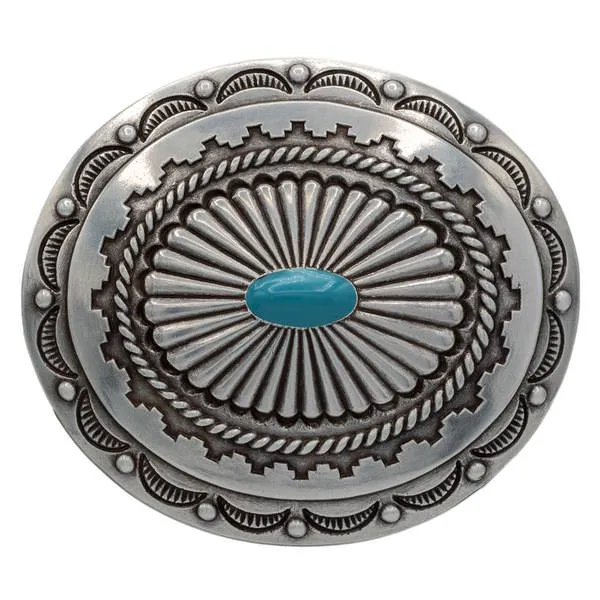 Design Belt Buckle Luca turquoise from Umjubelt