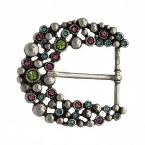 Design Belt Buckle Sea of Blossoms Multicolor by Umjubelt