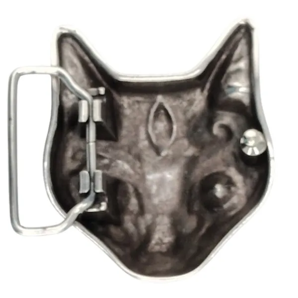 Design-Gürtelschnalle "Funkelnde Katze" von Umjubelt - hinten