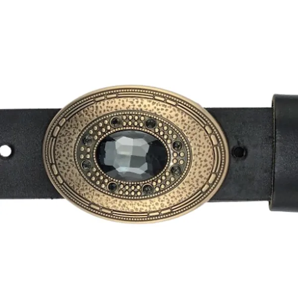 Design Gürtelschnalle Topaz Stone gold von Umjubelt mit Gürtel