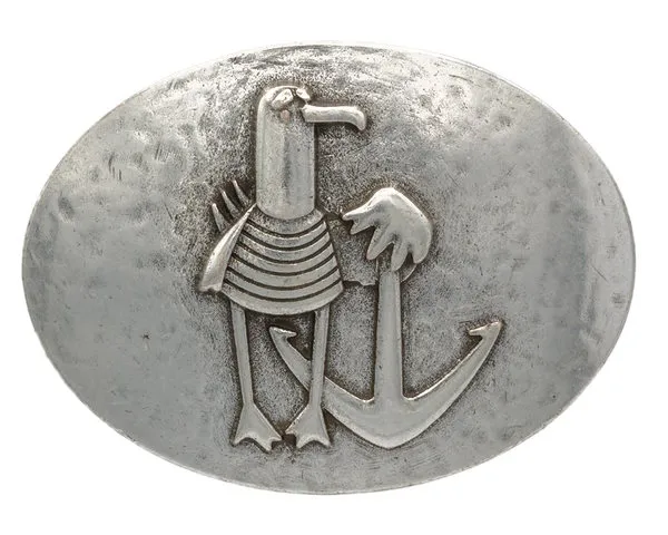 Design Belt Buckle Seagull + Anchor from Umjubelt