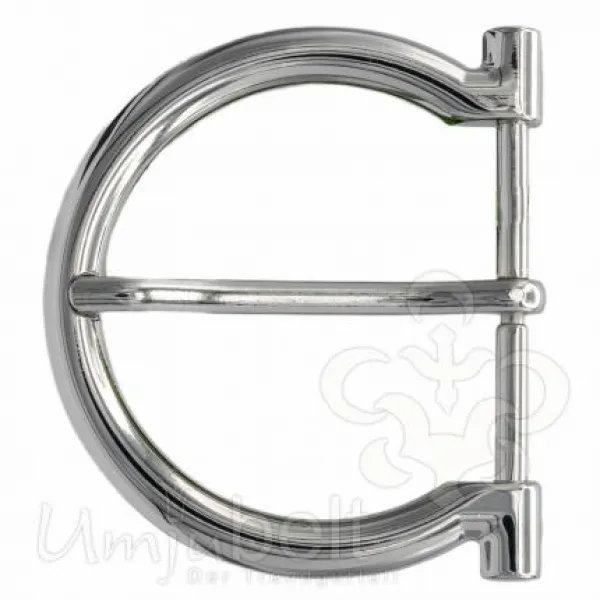 Design Gürtelschnalle Halbrund silber von Umjubelt