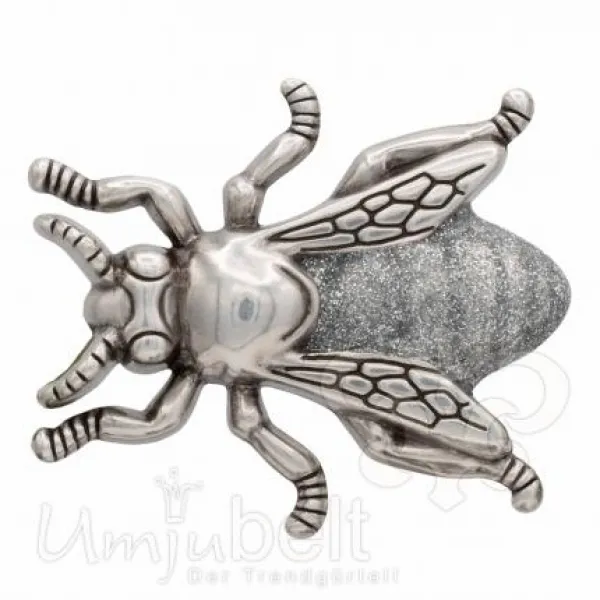 Design Gürtelschnalle Honigbiene silber von Umjubelt Design Gürtelschnalle Honigbiene silber von Umjubelt