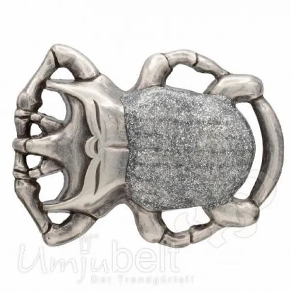 Design Belt Buckle Beetle silver metallic from Umjubelt
