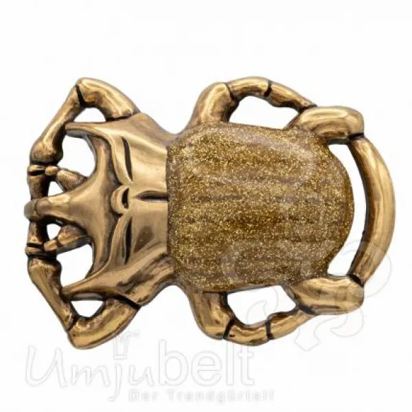 Design Gürtelschnalle Beetle gold metallic von Umjubelt