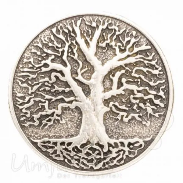 Design Gürtelschnalle Baum silber von Umjubelt