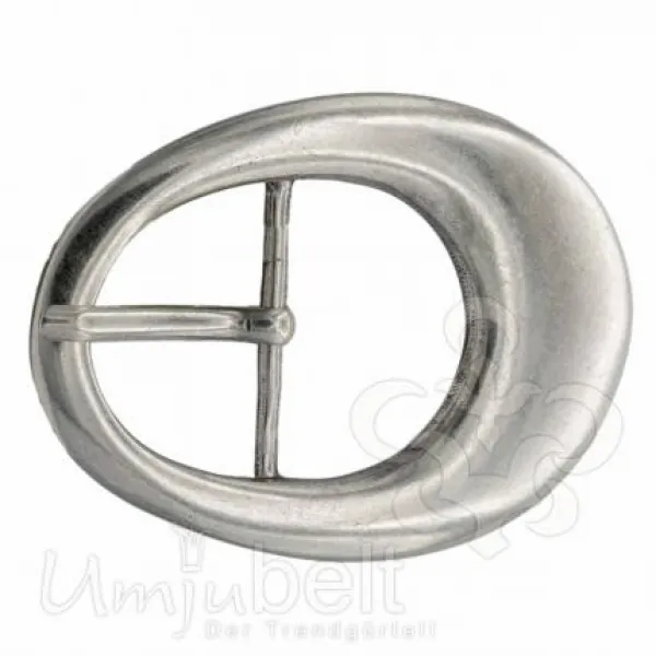 Design Belt Buckle Eggstyle silver from Umjubelt