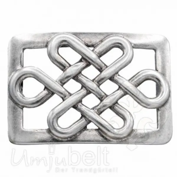 Design Gürtelschnalle Big Lines silber von Umjubelt
