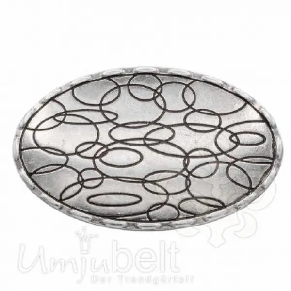 Design Belt Buckle Circle silver from Umjubelt