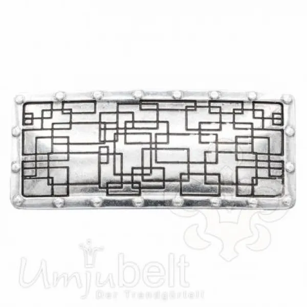 Design Belt Buckle Labyrinth silver from Umjubelt