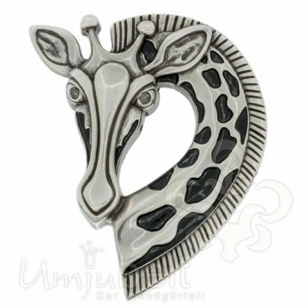 Design Belt Buckle Giraffe silver from Umjubelt