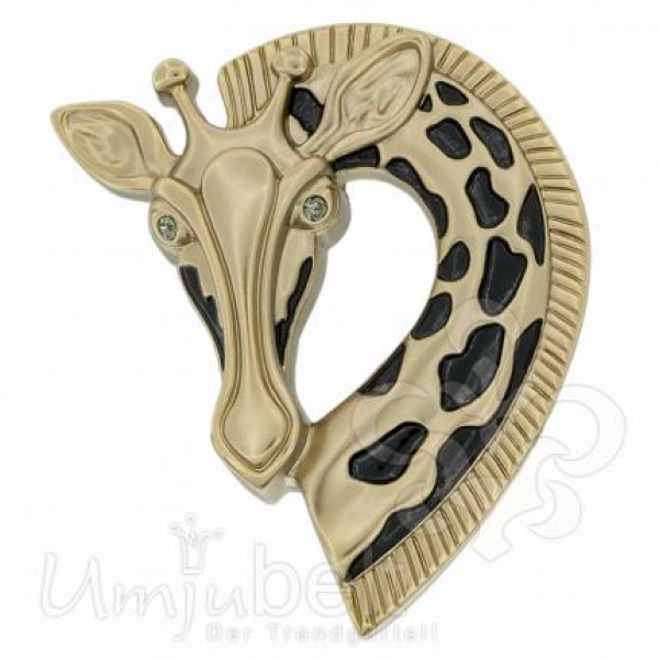 Design Gürtelschnalle Giraffe gold von Umjubelt