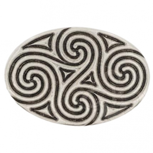 Design Belt Buckle Sandblast Triskele by Umjubelt