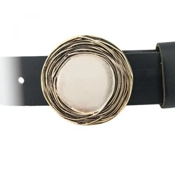 Design Belt Buckle Tangle gold from Umjubelt - with belt