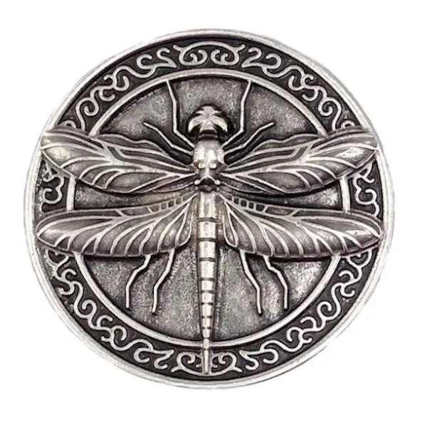 Design Gürtelschnalle Libelle silber von Umjubelt