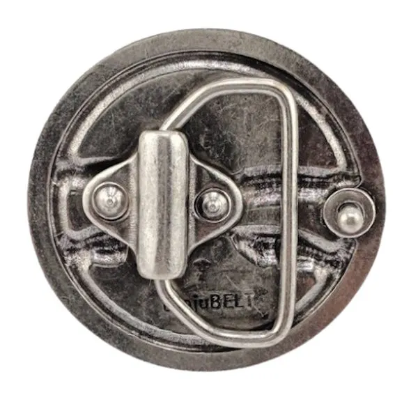 Design Gürtelschnalle Libelle silber von Umjubelt - hinten