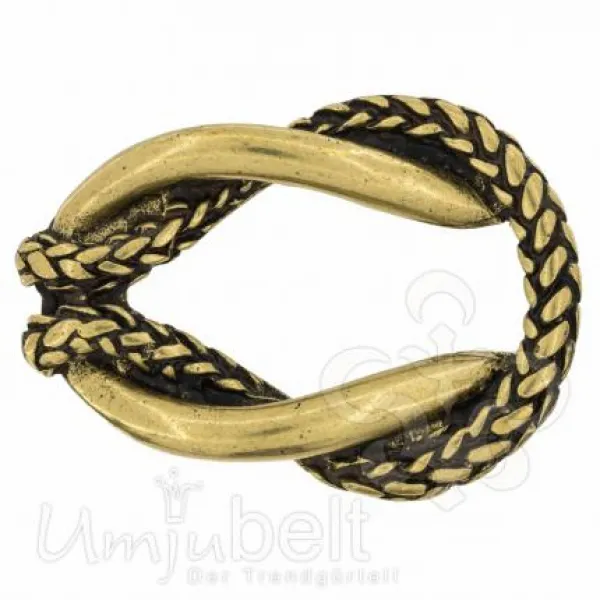 Design Gürtelschnalle Kordel gold von Umjubelt